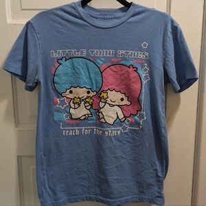 Sanrio Little Twin Stars Blue Graphic T-Shirt
